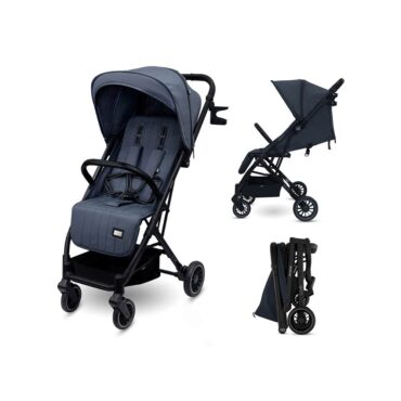 Neobreez PENTA Compact Stroller (0-3Yrs) Max 15kg - Black Gray