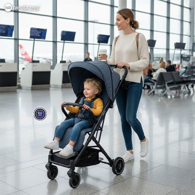 Neobreez PENTA Stroller (0-3Yrs) Max 15kg - Black Gray