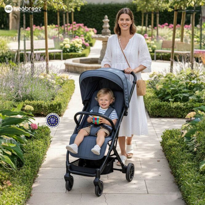 Neobreez PENTA Stroller (0-3Yrs) Max 15kg - Black Gray