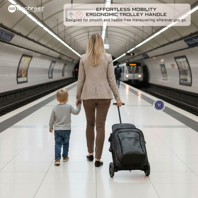 Neobreez PENTA Compact Stroller (0-3Yrs) Max 15kg - Black