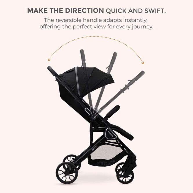 Neobreez QUINT Reversible Stroller (0-4Yrs) Max 22kg - Black