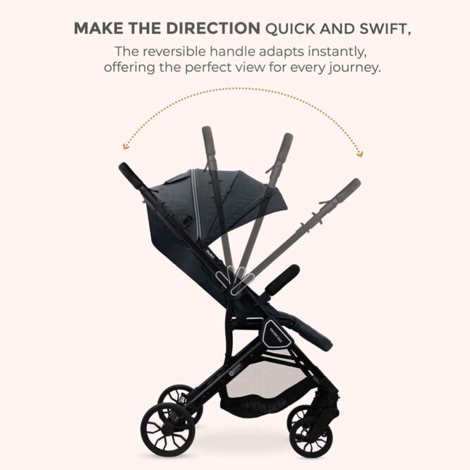 Neobreez QUINT Reversible Stroller (0-4Yrs) Max 22kg - Gray