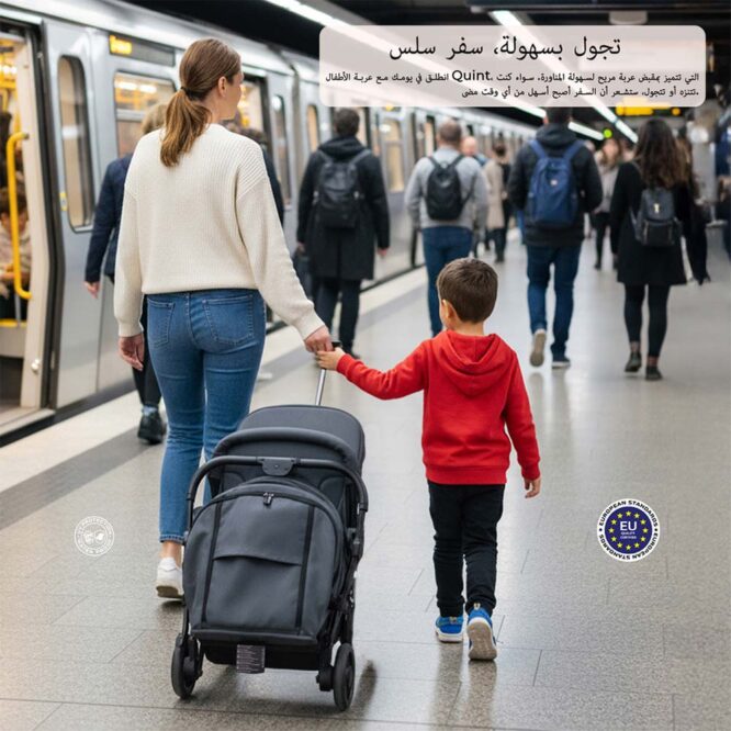 Neobreez QUINT Reversible Stroller (0-4Yrs) Max 22kg - Gray