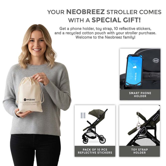 Neobreez QUINT Reversible Stroller (0-4Yrs) Max 22kg - Green