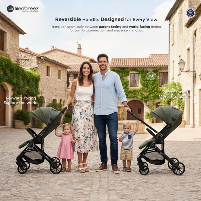 Neobreez QUINT Reversible Stroller (0-4Yrs) Max 22kg - Green