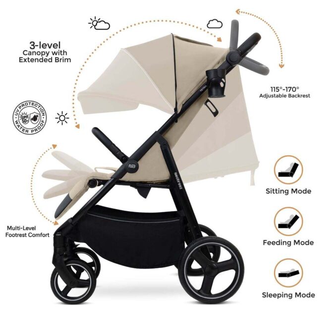 Neobreez TETRA All-Terrain Stroller (0-4Yrs) Max 22kg - Beige