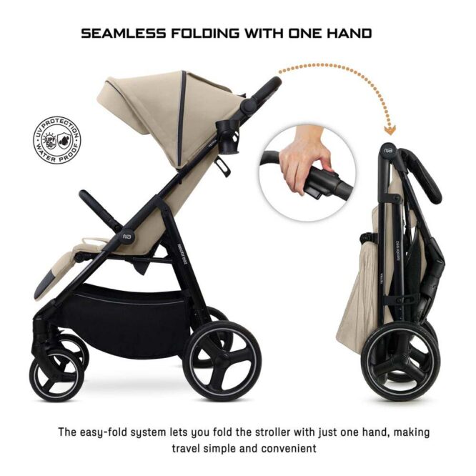 Neobreez TETRA All-Terrain Stroller (0-4Yrs) Max 22kg - Beige