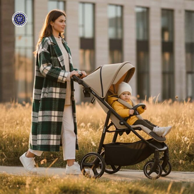 Neobreez TETRA All-Terrain Stroller (0-4Yrs) Max 22kg - Beige