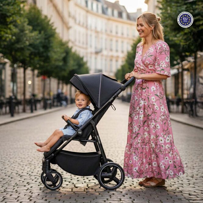 Neobreez TETRA All-Terrain Stroller (0-4Yrs) Max 22kg - Black