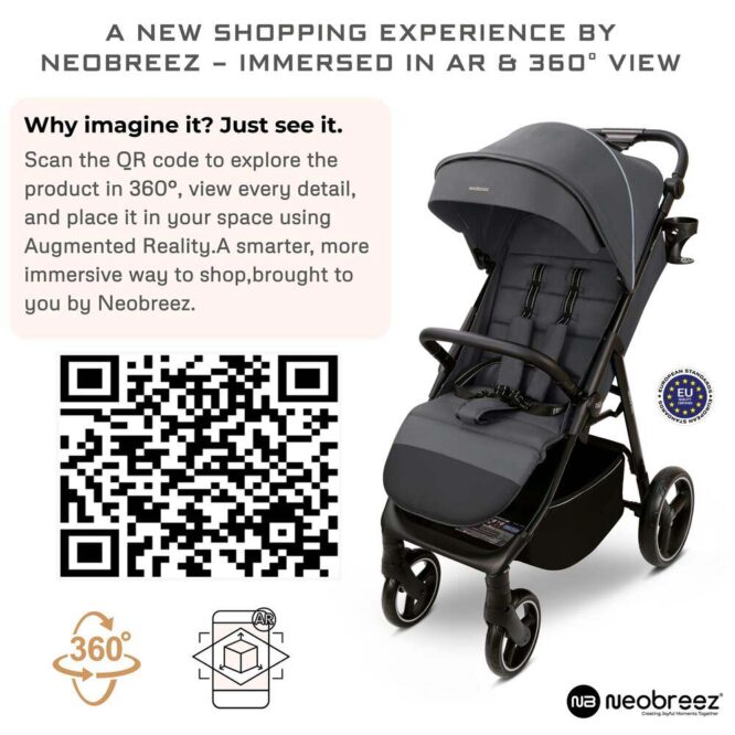 Neobreez TETRA All-Terrain Stroller (0-4Yrs) Max 22kg - Dark Gray