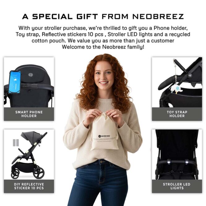 Neobreez TETRA All-Terrain Stroller (0-4Yrs) Max 22kg - Dark Gray