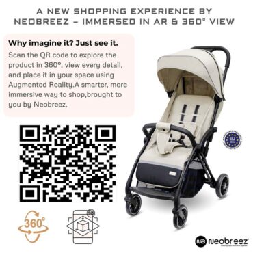 Neobreez THETA Auto Fold Stroller (0-4Yrs) Max 22kg - Beige