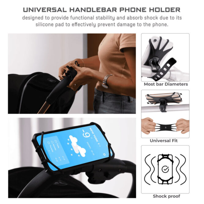 Neobreez Universal Phone Holder - Black
