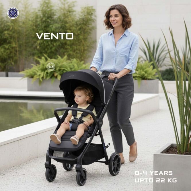 Neobreez VENTO All-Terrain Stroller (0-4Yrs) Max 22kg - Black