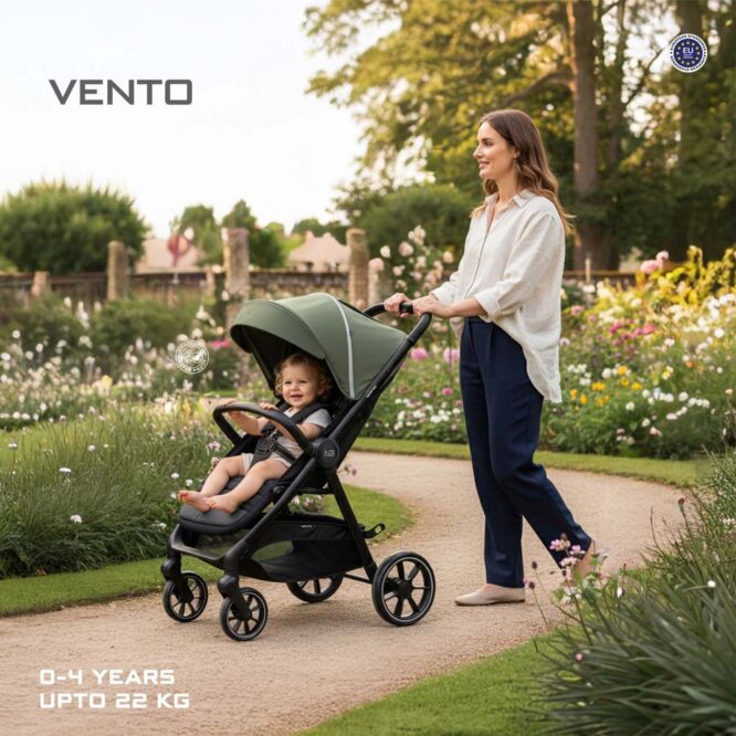 Neobreez VENTO All-Terrain Stroller (0-4Yrs) Max 22kg - Olive Green