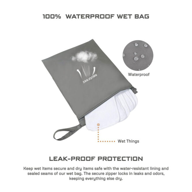 Neobreez Waterproof Wet Bag - Dark Gray