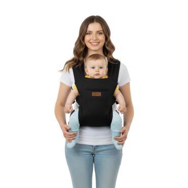 Neobreez ZAVII 2-In-1 Baby Carrier (0m+) Up to 3.5-12kg - Black