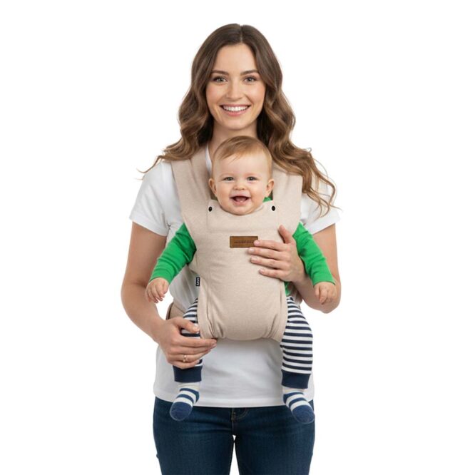 Neobreez ZAVII 2-In-1 Baby Carrier (0m+) Up to 3.5-12kg - Beige