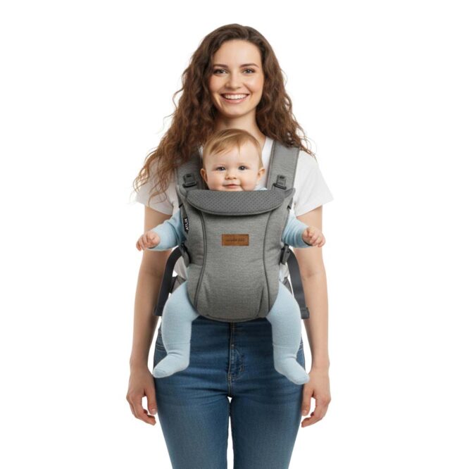 Neobreez ATLIX 3-In-1 Baby Carrier (0m+) Up to 3.5-15kg - Dark Gray