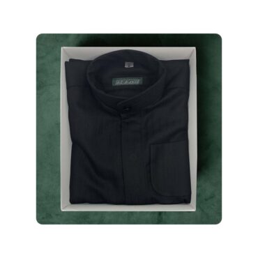 Al Safat Children's Winter Dishdasha - Black