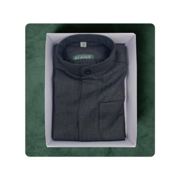 Al Safat Children's Winter Dishdasha - Dark Gray