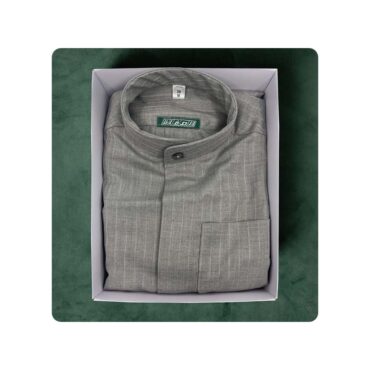 Al Safat Children's Winter Dishdasha - Light Gray