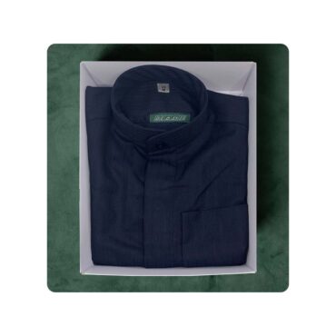 Al Safat Children's Winter Dishdasha - Navy Blue