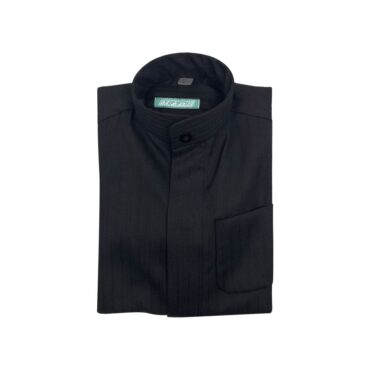 Al Safat Children's Winter Dishdasha - Black