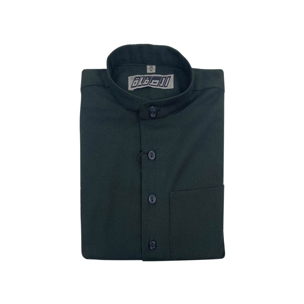 Al Safat Children's Winter Dishdasha - Dark Green