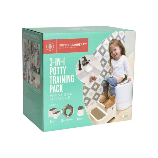 Prince Lionheart 3-In-1 Potty Training Pack - Cool Gray
