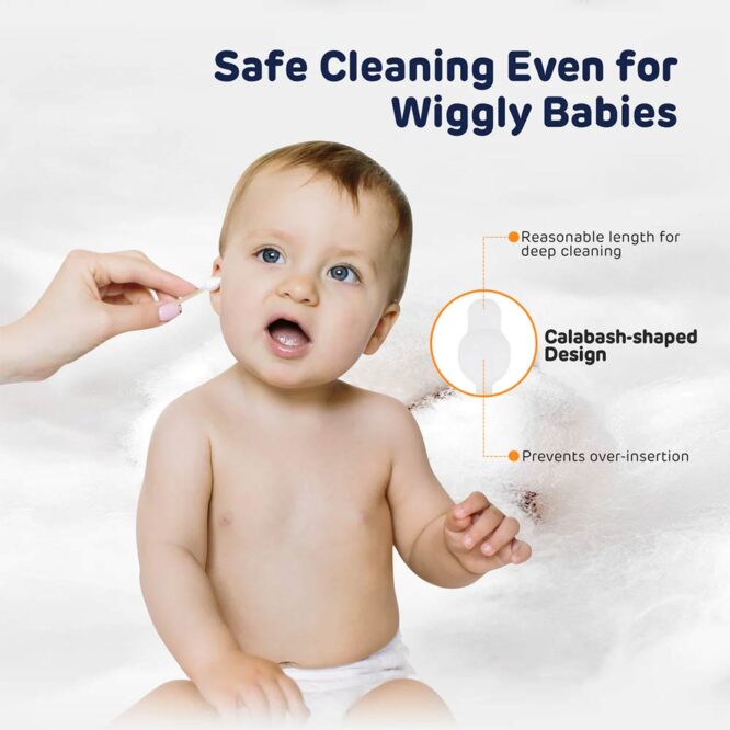 Aiwibi Baby Cotton Swabs - 100 Pcs