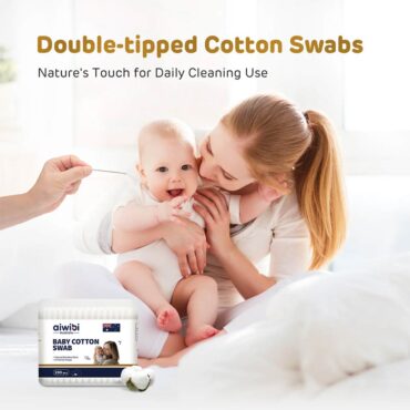 Aiwibi Baby Cotton Swabs – 200 Pcs Aiwibi Baby Cotton Swabs - 200 Pcs