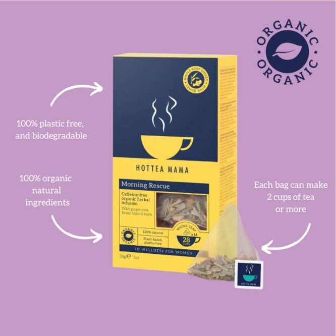 HotTea Mama Organic Tea | Morning Rescue - 14 Tea Bags