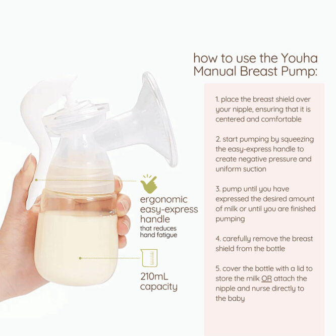 Youha Manual Breast Pump 210ml