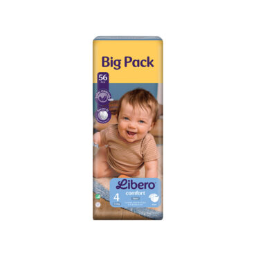 Libero Comfort Size 4 (7-14kg) 56 Diapers *Big Pack