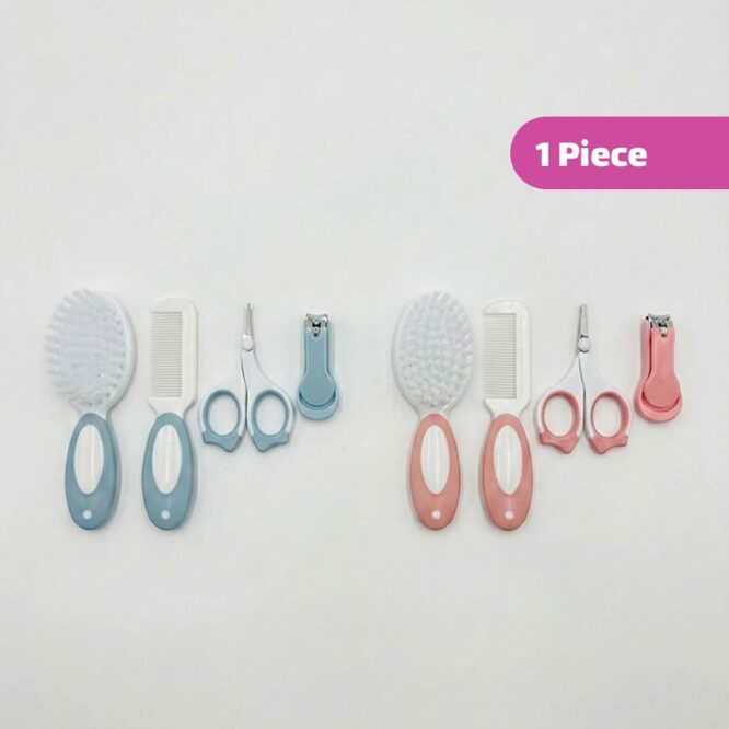 Mumlove Baby Comb, Brush & Nail Clippers Set | Mix Color - 1 Piece