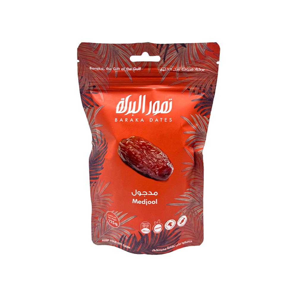 Baraka Dates Pouch - Medjool Dry Dates 125g