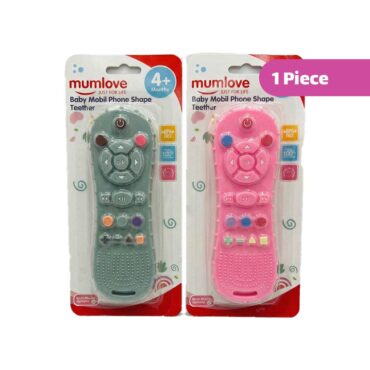 Mumlove Baby Remote Shape Teether| Mix Color - 1 Piece