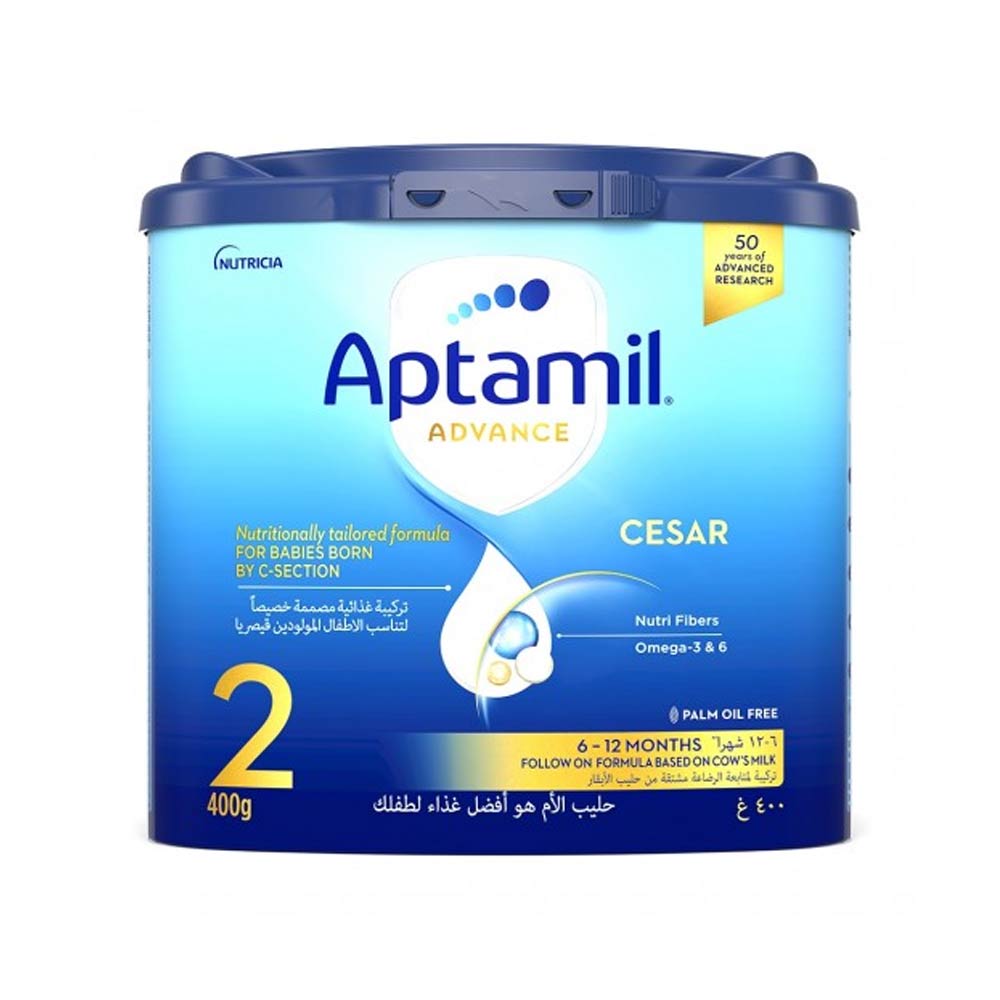 Aptamil Advance Cesar 2 | Omega 3 & 6 Milk Formula Powder (6-12m) 400g