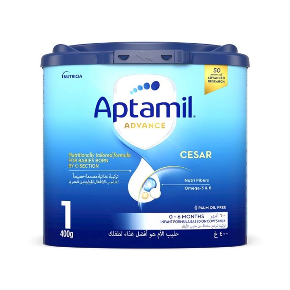 Aptamil Advance Cesar 1 | Omega 3 & 6 Milk Formula Powder (0-6m) 400g