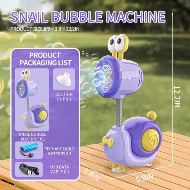 Bubble Machine Gun - Purple Snail