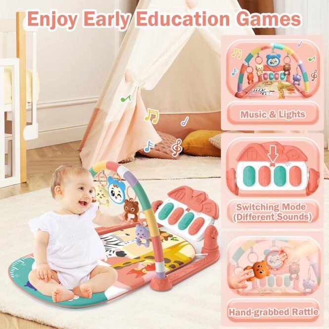 Baby Play Piano Gym (0m+) Pink