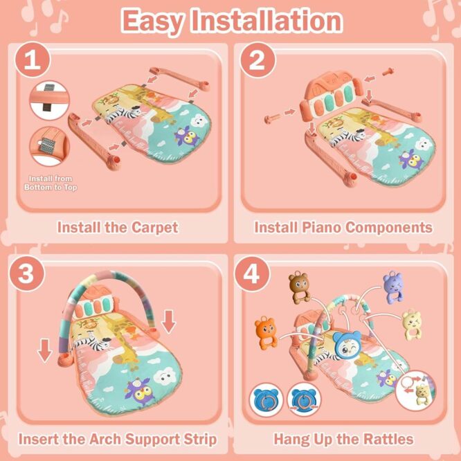 Baby Play Piano Gym (0m+) Pink