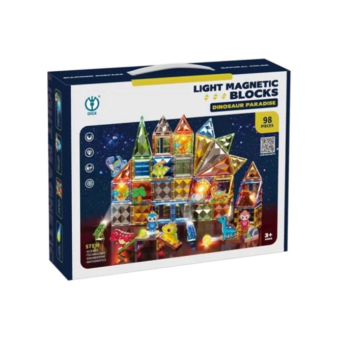 Dige Magnetic Blocks Dinosaurs - 98 Pcs