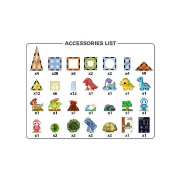 Dige Magnetic Blocks Dinosaurs - 98 Pcs