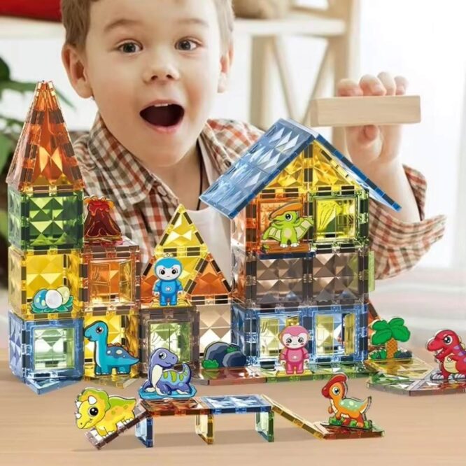 Dige Magnetic Blocks Dinosaurs - 98 Pcs