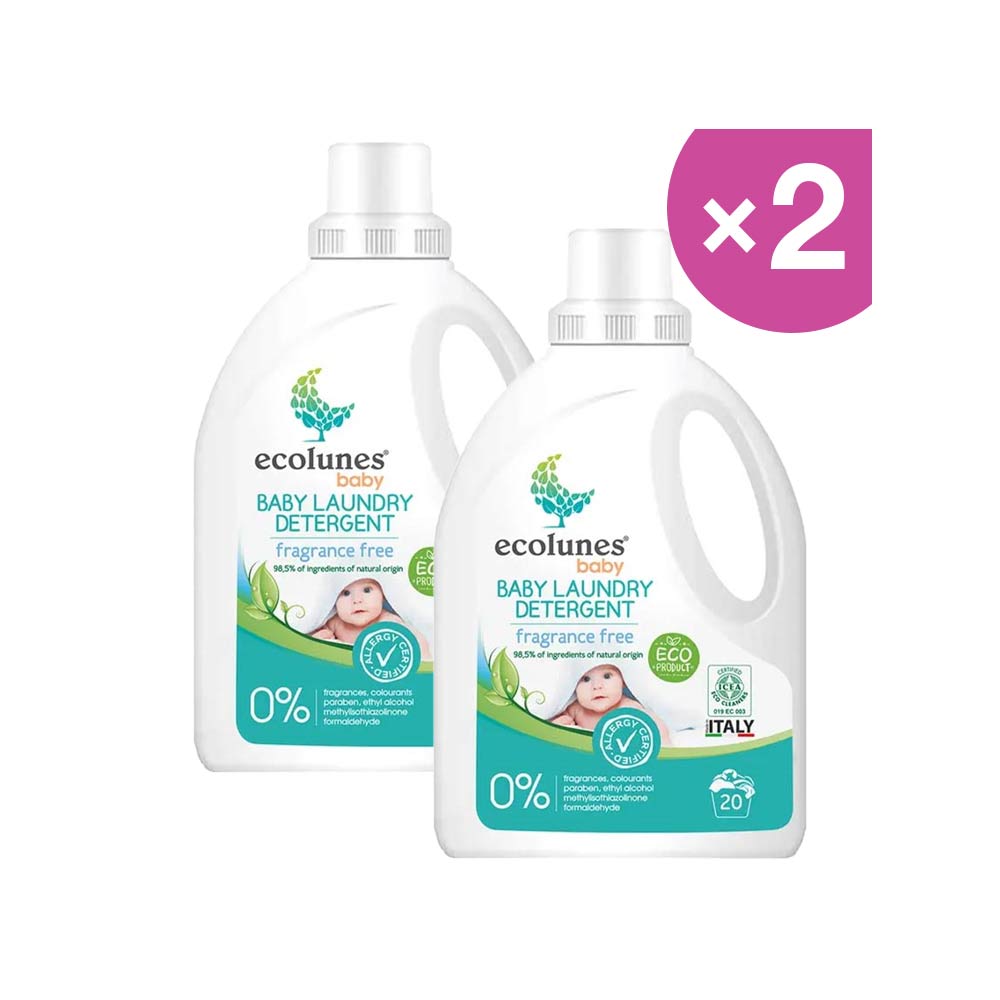 Ecolunes Baby Laundry Detergent 1000ml | Pack of 2