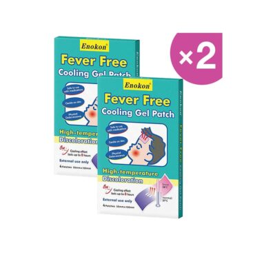 Enokon Fever Free Cooling Gel Patch (5x12cm) 6 Patches | Pack of 2