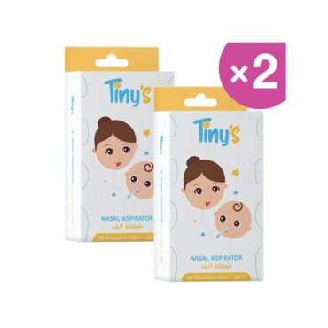 Tiny's Nasal Aspirator - 20 Disposable Filter | Pack of 2
