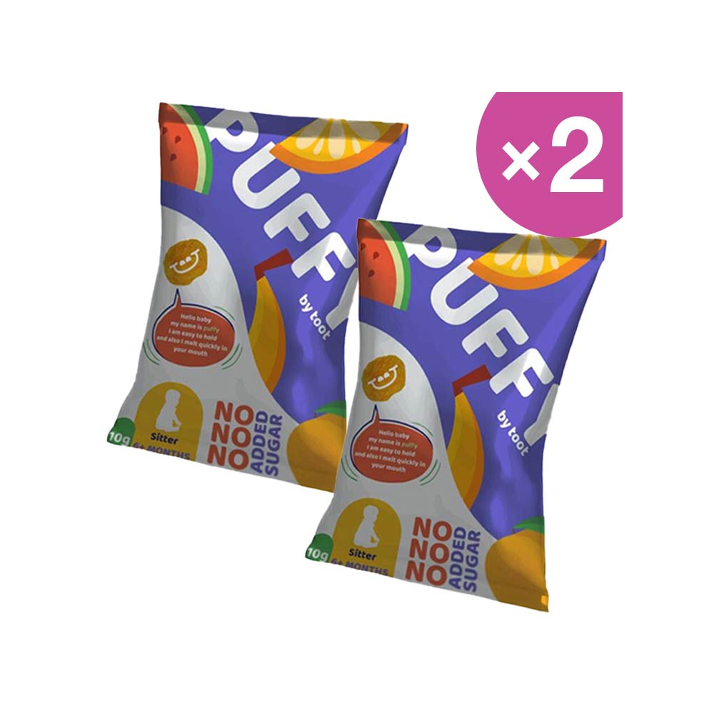 Toot Puffy Natural & Crunchy Dried Fruits (6m+) 10g | Pack of 2